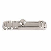 Victorian Slide Bolt Polished Chrome Plated 102mm