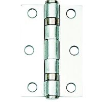 Ball Bearing Butt Hinges Satin Chrome 76mm Pack 2