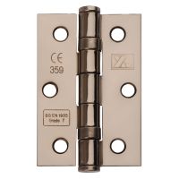 Ball Bearing Butt Hinge with Screws 3 x 2" Black