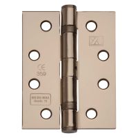 Butt Hinge Grade 11 4" x 3" Black Nickel