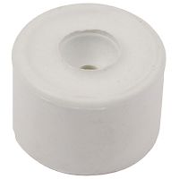 Rubber Doorstop White 35mm Pack 2