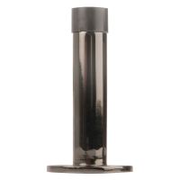 Projecting Door Stop On Rose 63mm Black Nickel