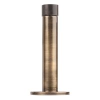 Projecting Door Stop On Rose 76mm Antique Brass