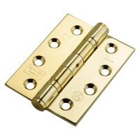 Eclipse Grade 13 Fire Door Ball Bearing Hinge 102mm Polished Brass Pack 3