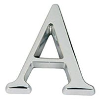 Letter A Polished Chrome 76mm