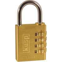 Kasp Combination Padlock Brass 40mm