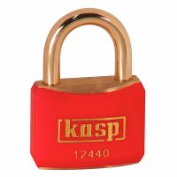 Kasp Red Brass Padlock 40mm