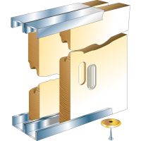 Slik Cupboard Sliding Door Gear 1524mm