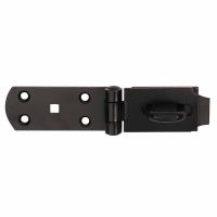 Heavy Duty Hasp & Staple 254mm Black Japanned