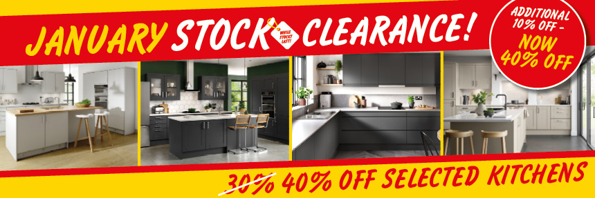 Further Reductions - 40% off Selected Kitchens