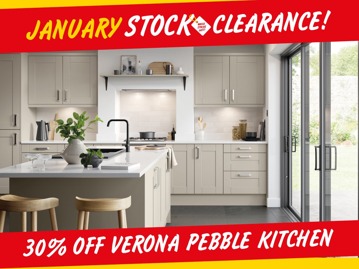 30% off Verona Pebble Kitchen