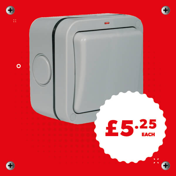 BG Nexus Weatherproof 1 Gang 2 Way Switch