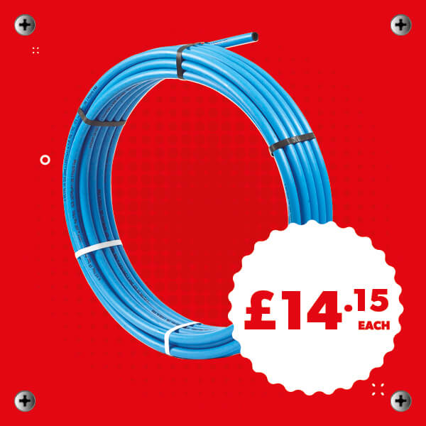 Blue Polyethylene Pipe Coil 25mmx25m