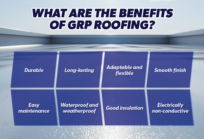 Benefits of GRP Roofing Infographic