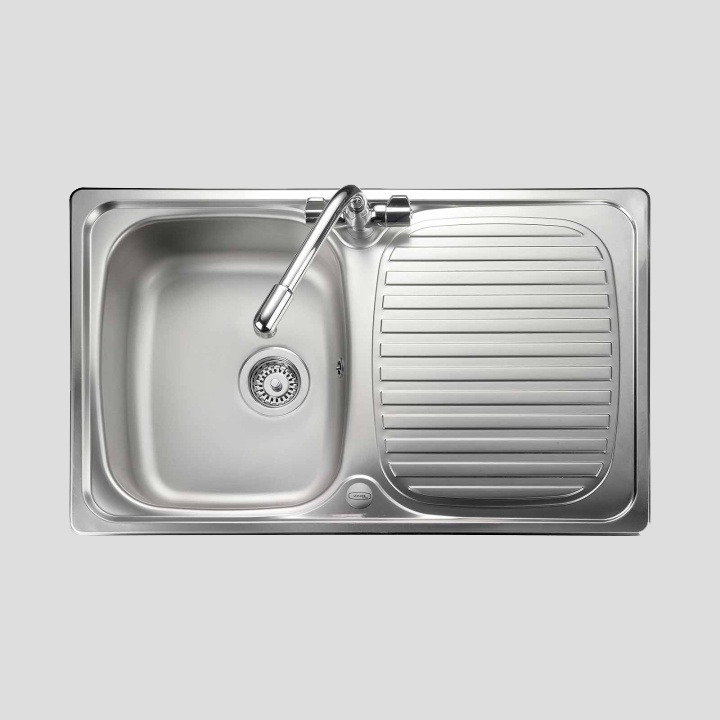 Chrome kitchen sink