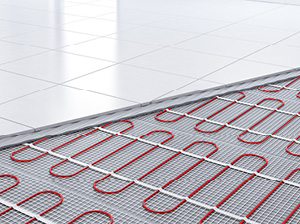 Bathroom underfloor heating