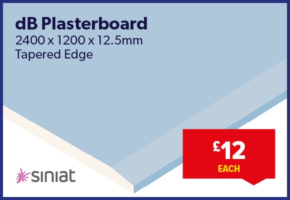 Siniat dB Board Tapered Edge 2400 x 1200 x 12.5mm