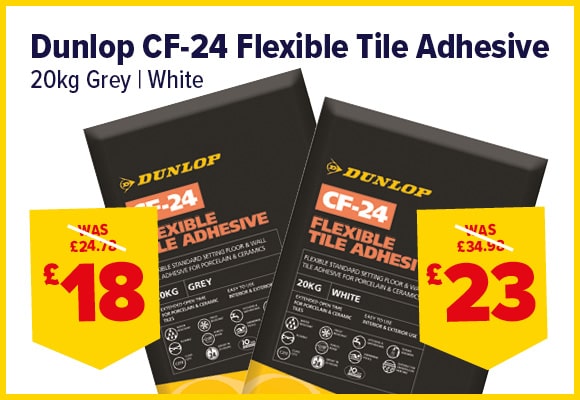 Dunlop CF-24 Flexible Tile Adhesive 20kg