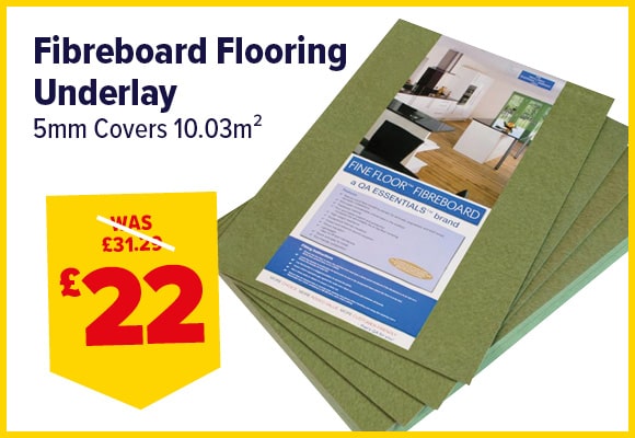 Fibreboard Flooring Underlay 10.03m²