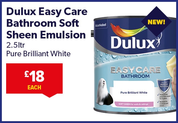 Dulux Easycare Bathroom Paint 2.5ltr White