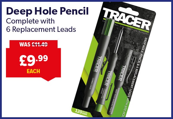 Tracer Deep Hole Pencil With 6 Replacement Leads