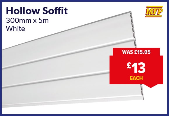 Hollow Soffit Board White