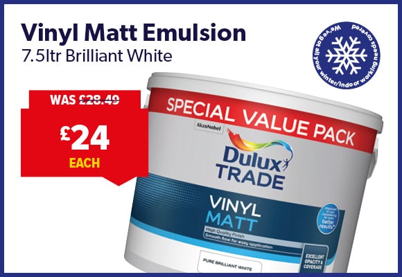 Dulux Trade Vinyl Matt Emulsion Brilliant White