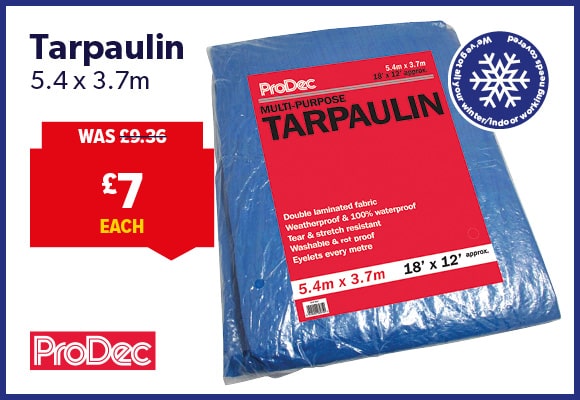 Tarpaulin 5.4 x 3.7m