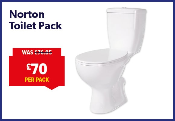 Norton Close Coupled Toilet Pack with Seat