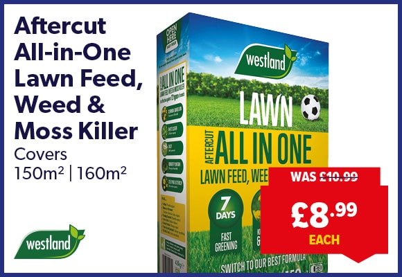 Aftercut All-in-One Lawn Feed, Weed & Moss Killer
