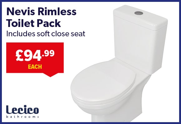 Nevis Toilet Pack With Rimless Technology