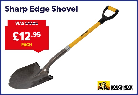 Roughneck Sharp Edge Shovel 