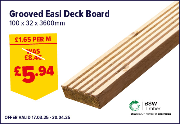 Grooved Easi Deck Board