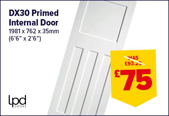 DX30 Primed White Door