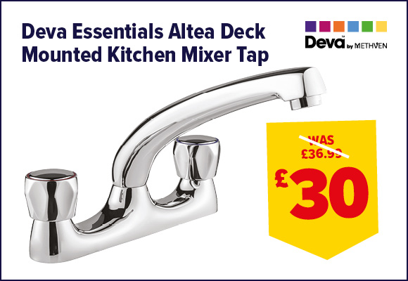 Deva Essentials Altea Deck Mounted Kitchen Mixer Tap