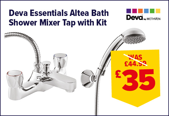 Deva Essentials Altea Bath Shower Mixer Tap with Kit