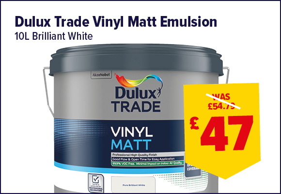 Dulux Trade Vinyl Matt Emulsion Brilliant White