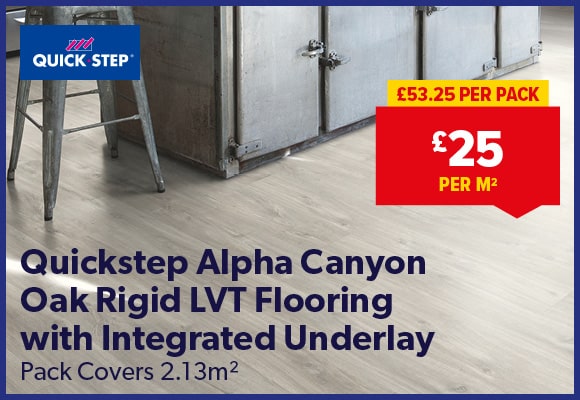 Quickstep Alpha Canyon Oak Rigid LVT Flooring