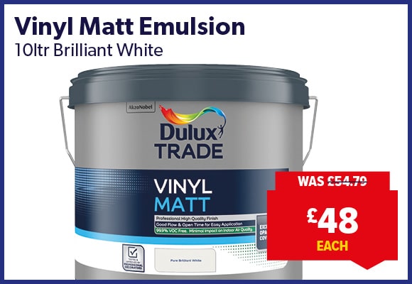 Dulux Trade Vinyl Matt Emulsion Brilliant White