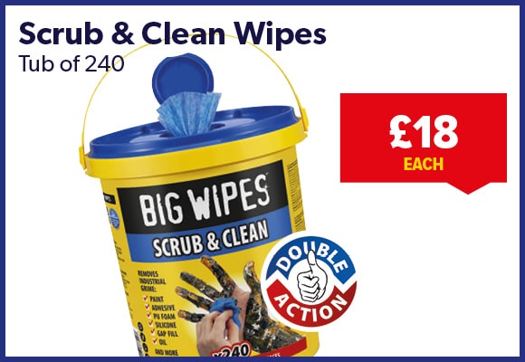 Big Wipes Scrub & Clean Wipe Bucket