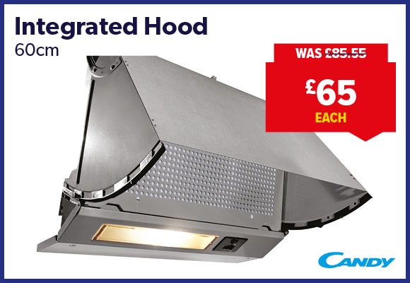 Candy 60cm Integrated 3 Speed Cooker Hood