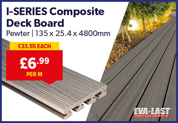 Composite Grooved Deck Board