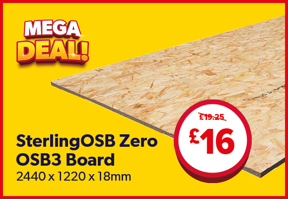 SterlingOSB Zero OSB3 Board 2440 x 1220 x 18mm