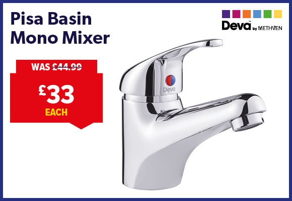 Deva Pisa Mono Basin Mixer Tap with Waste